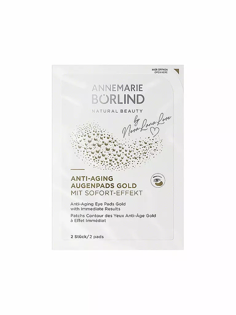 ANNEMARIE BÖRLIND | ANTI-AGING AUGENPADS GOLD 6 Stk | keine Farbe